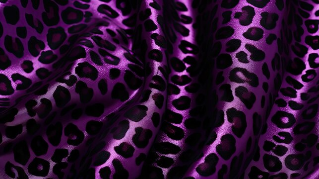 fabric purple leo