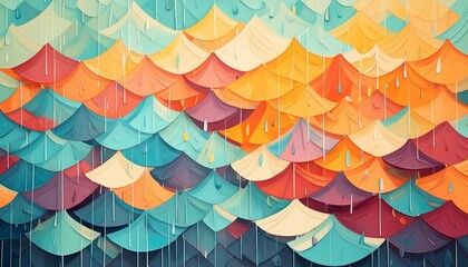 Rainy Dreams: Sweet Abstract Texture Background