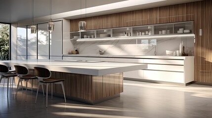 kitchen blurred interior finishes