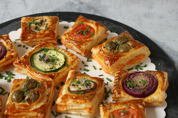 Vegetable Puff Pastry Bites