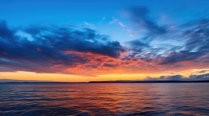 Fototapeta premium vibrant blue sky with sun