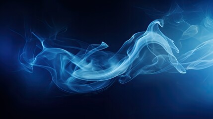 thick blue background smoke