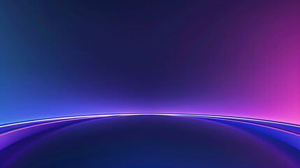 Glowing arc light strip line purple background
