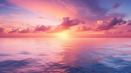 Fototapeta premium horizon pink and yellow gradient