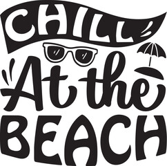 Beach typography tshirt and SVG Designs for Clothing and Accessories