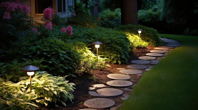 stake backyard lighting