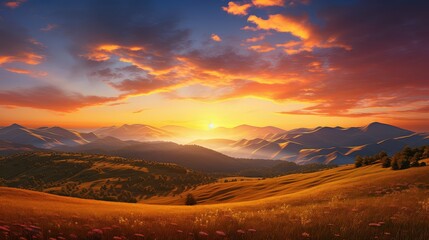 rays landscape yellow