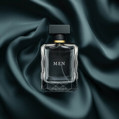 an empty perfume bottle designed for men
