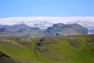 View of the Myrdalsjökull glacier-Katla volcano, Iceland  