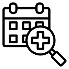 Obraz premium Routine Examination Icon