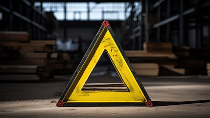 danger yellow warning triangle