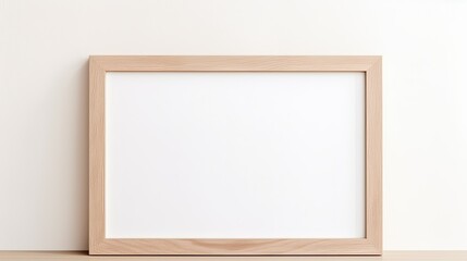 Fototapeta premium wall light brown picture frame