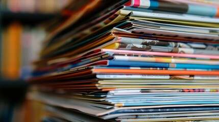 Stack of Magazines.