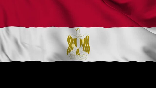 egypt shiny realistic 3d background national waving flag