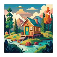 Fototapeta premium House vector illustration