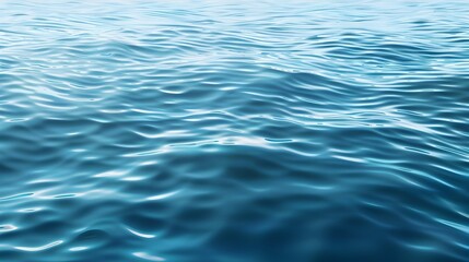 Fototapeta premium Tranquil Blue Water Surface with Gentle Ripples