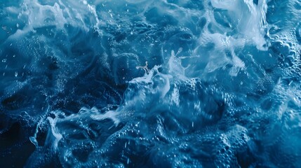 Obraz premium Mesmerizing Abstract Blue Water Splash with Dynamic Movement and Fresh Elegance