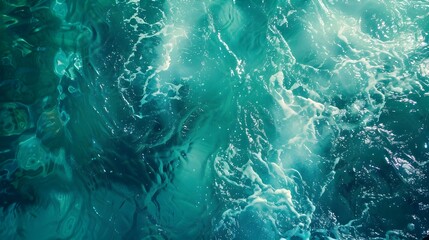 Vibrant Tropical Seascape with Tranquil Blue-Green Waters and Serene Coastal Ambiance