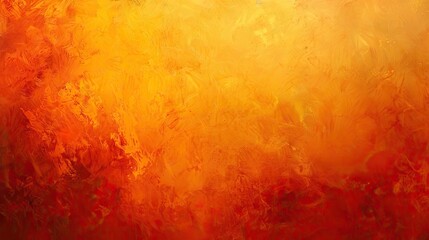 Obraz premium Vibrant abstract painting with warm tones of yellow and red, creating a fiery, energetic atmosphere. Perfect for backgrounds or art projects.
