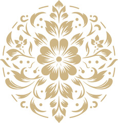 Fototapeta premium complex flower lotus and spa or luxury floral beauty decoration logo icon