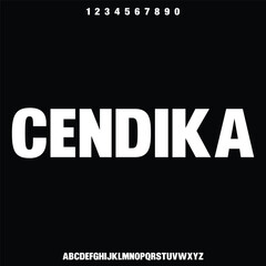 modern futuristic font vector set