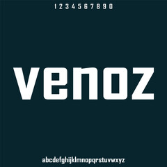 modern square futuristic modern geometric font