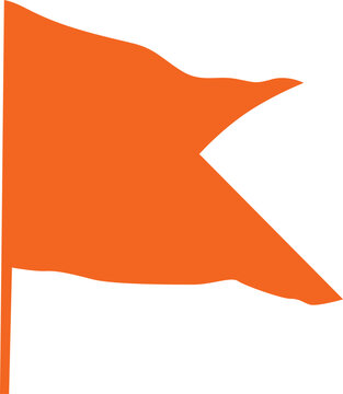 Hindu saffron flag known as bhagwa dhwaj