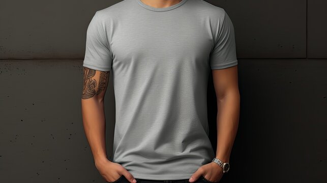 loosely gray tshirt template