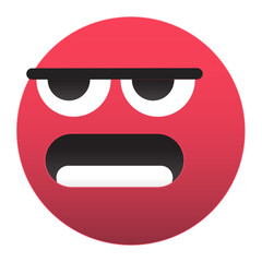 Annoyed and mad emoji