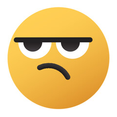 Unsatisfied emoji