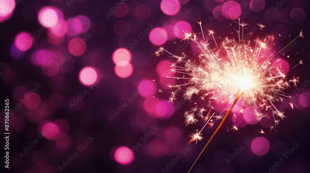 Canvas Prints energy pink sparkler