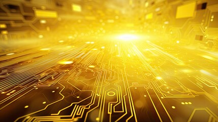 innovation tech background yellow