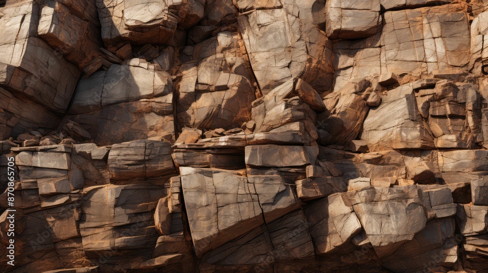 Poster setting brown stone texture