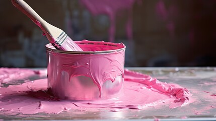 close paint pink