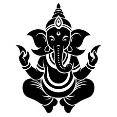 lord Ganesh logo icon Vector Illustration 