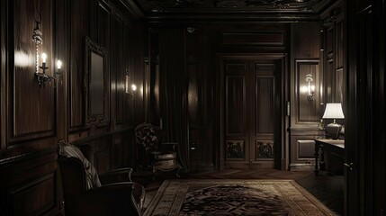 Fototapeta premium elegance dark wood