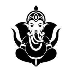 lord Ganesh logo icon Vector Illustration 