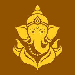 lord Ganesh logo icon Vector Illustration 