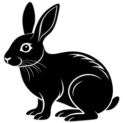 Cute Rabbit Vector Illustration for Animal Lovers and Design Projects