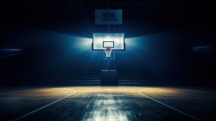 spotlight blue basketball background
