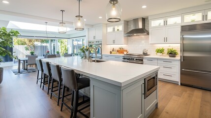 Fototapeta premium stainless home remodel interior
