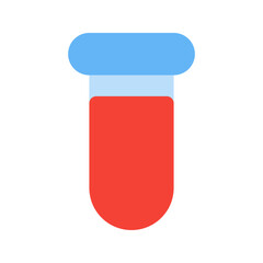 test tube flat icon
