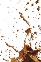 A close-up shot of a liquid splash on a white surface, useful for representing scientific or laboratory environments