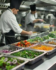 Obraz premium a kitchen filled with lots of different types of food