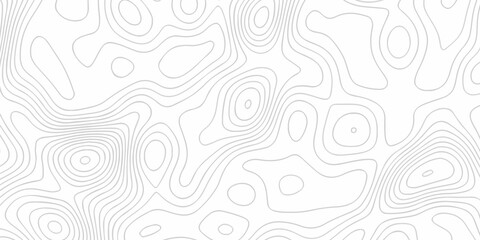 Topographic map background geographic line map with seamless ornament design. The black on white contours topography stylized height of the lines map.