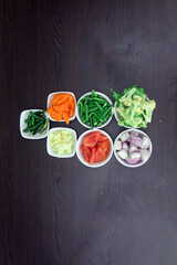 Comprehensive Selection of Fresh Vegetables, Spices, and Grains for a Complete Meal Preparation