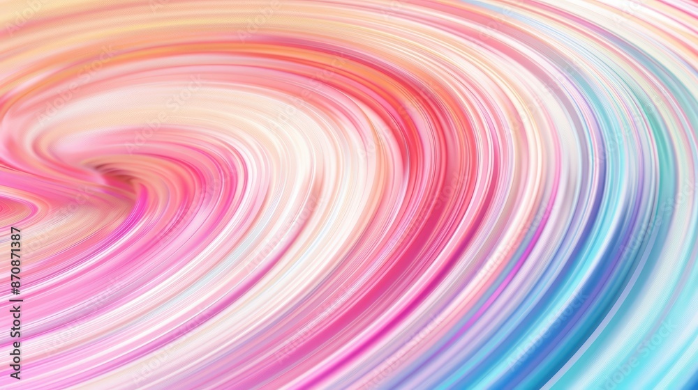 Poster abstract swirl of colorful light pastel gradients creating a vibrant and dynamic flow, perfect for b