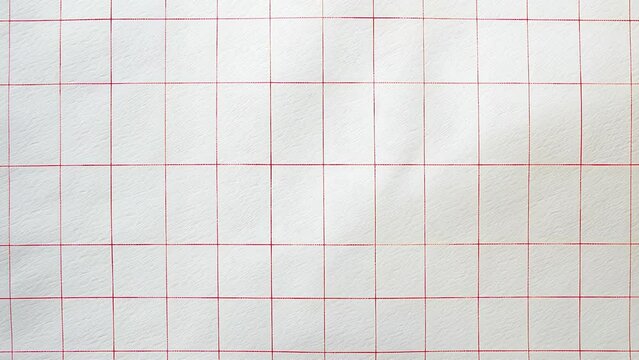 a red plaid paper note