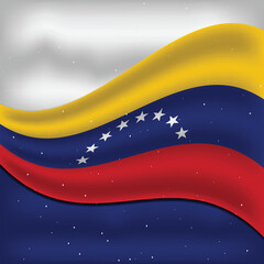 Venezuela Flag Vector Design Template 