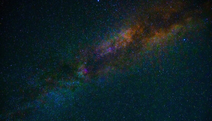 night starry sky with stars and universes on the background